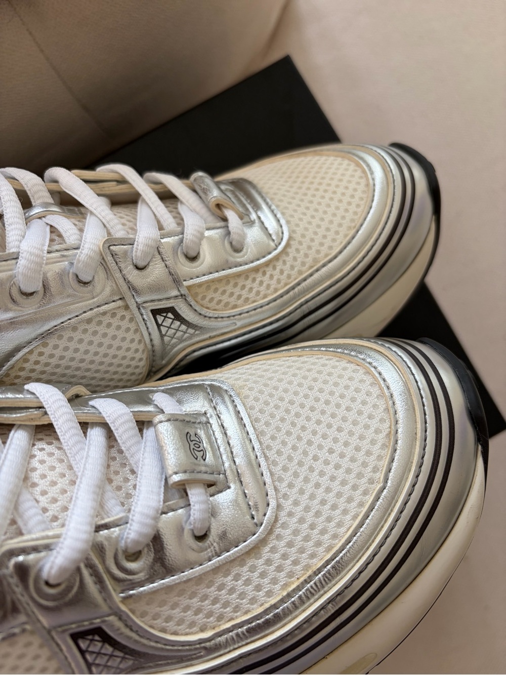 Chanel Sneakers Sz 37 - Picture 7 of 11